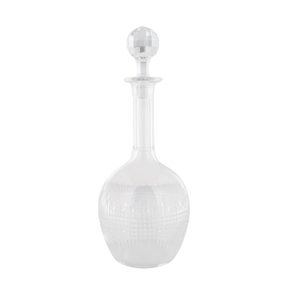 Excellent Baccarat Nancy Decanter with Stopper Cut Crystal Glass Made in France